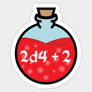 DIY Single Common Health Potions for Tabletop Board Games Sticker Sticker